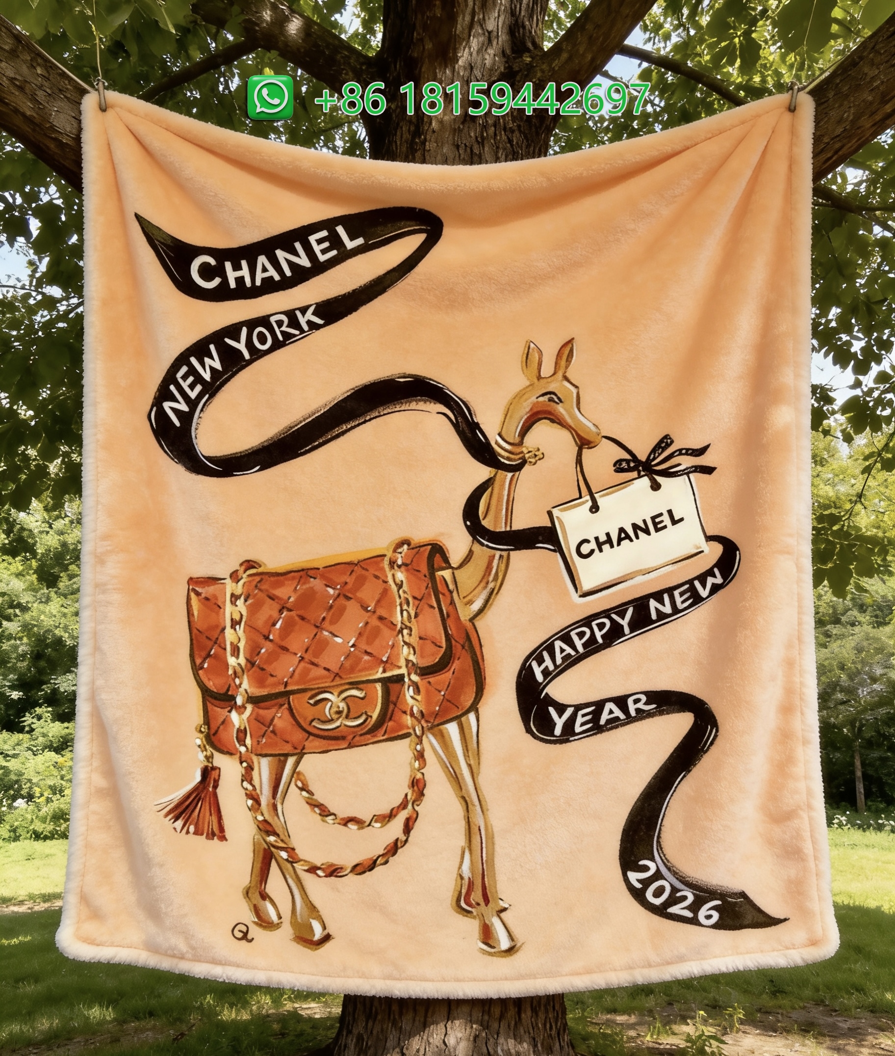 Chanel Throw Blankets